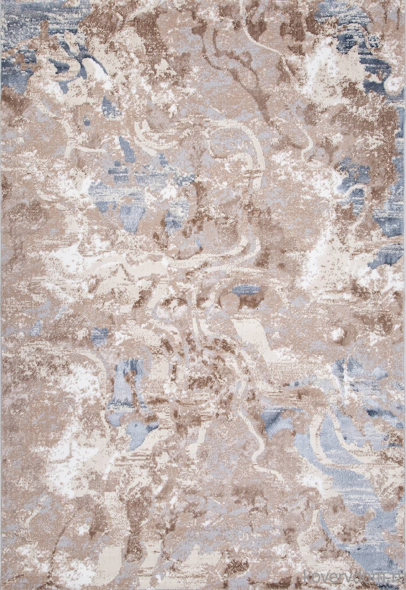 Ковер PERU D070B CREAM SHIRINK / BLUE FDY