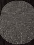Ковер-циновка KAIR-A S136 BLACK-GRAY Овал