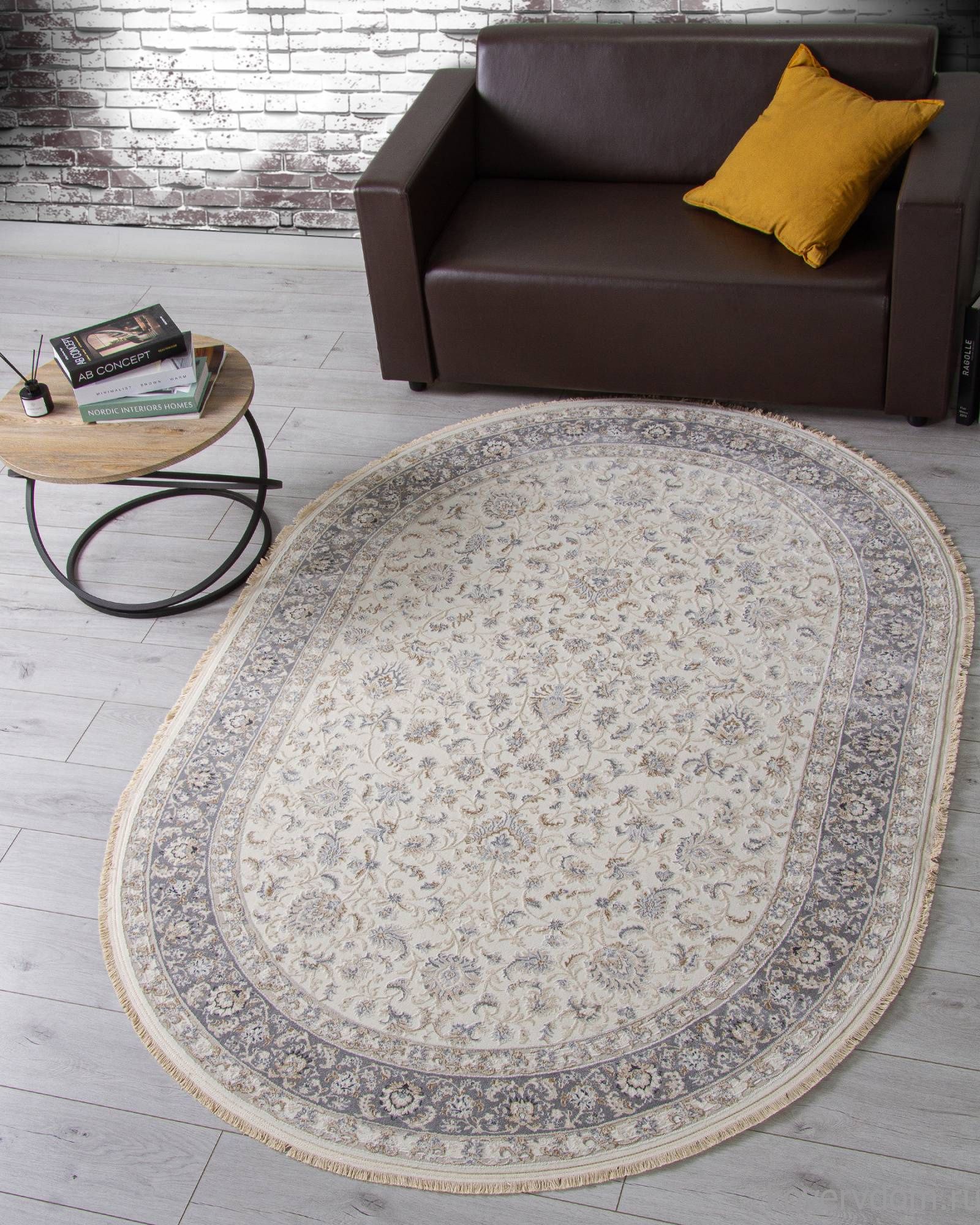 Ковер Jasmine 35831Z CREAM / L.GREY Овал