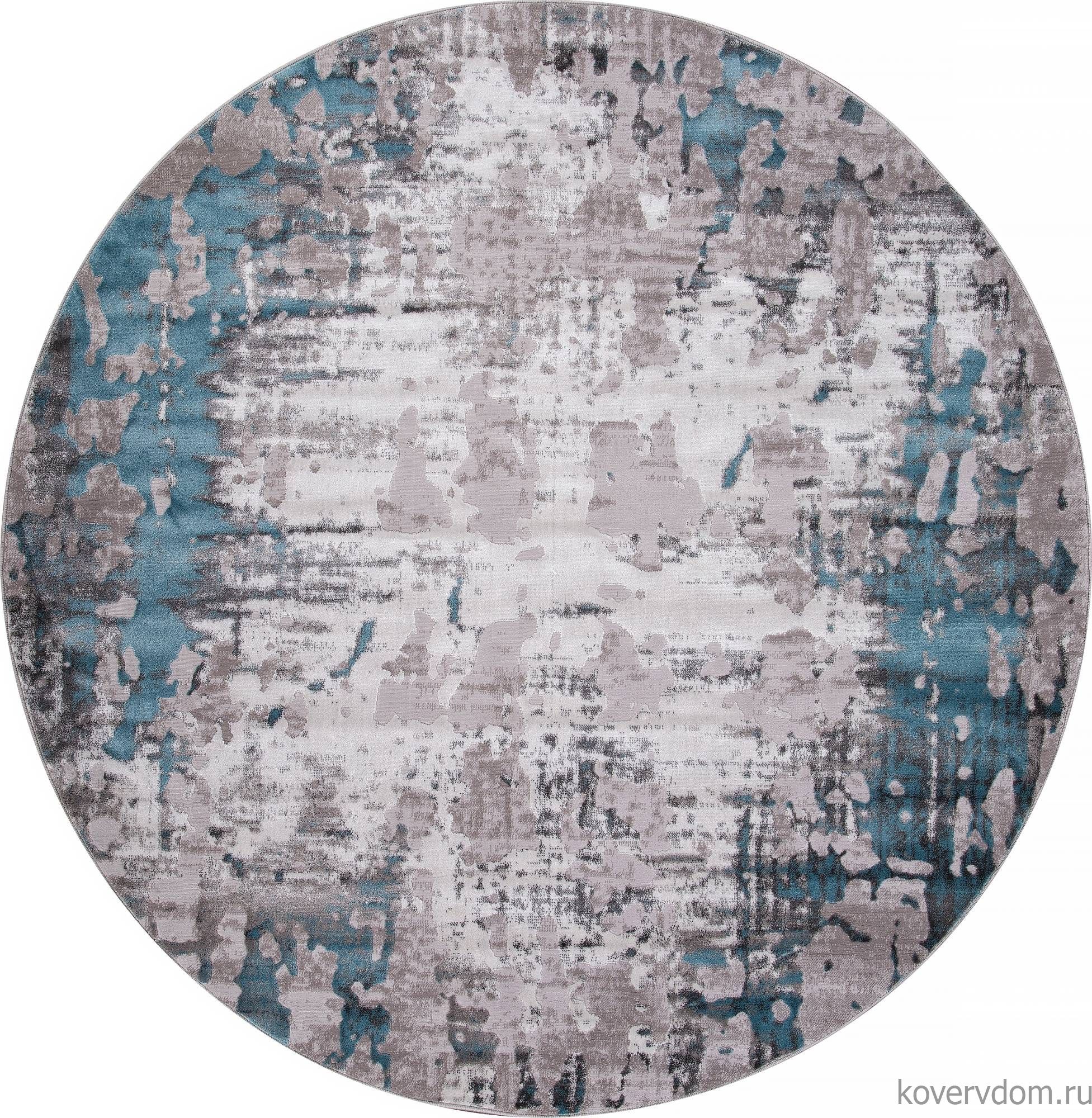 Ковер TEMPO 0101TA GREY / L.BLUE Круг