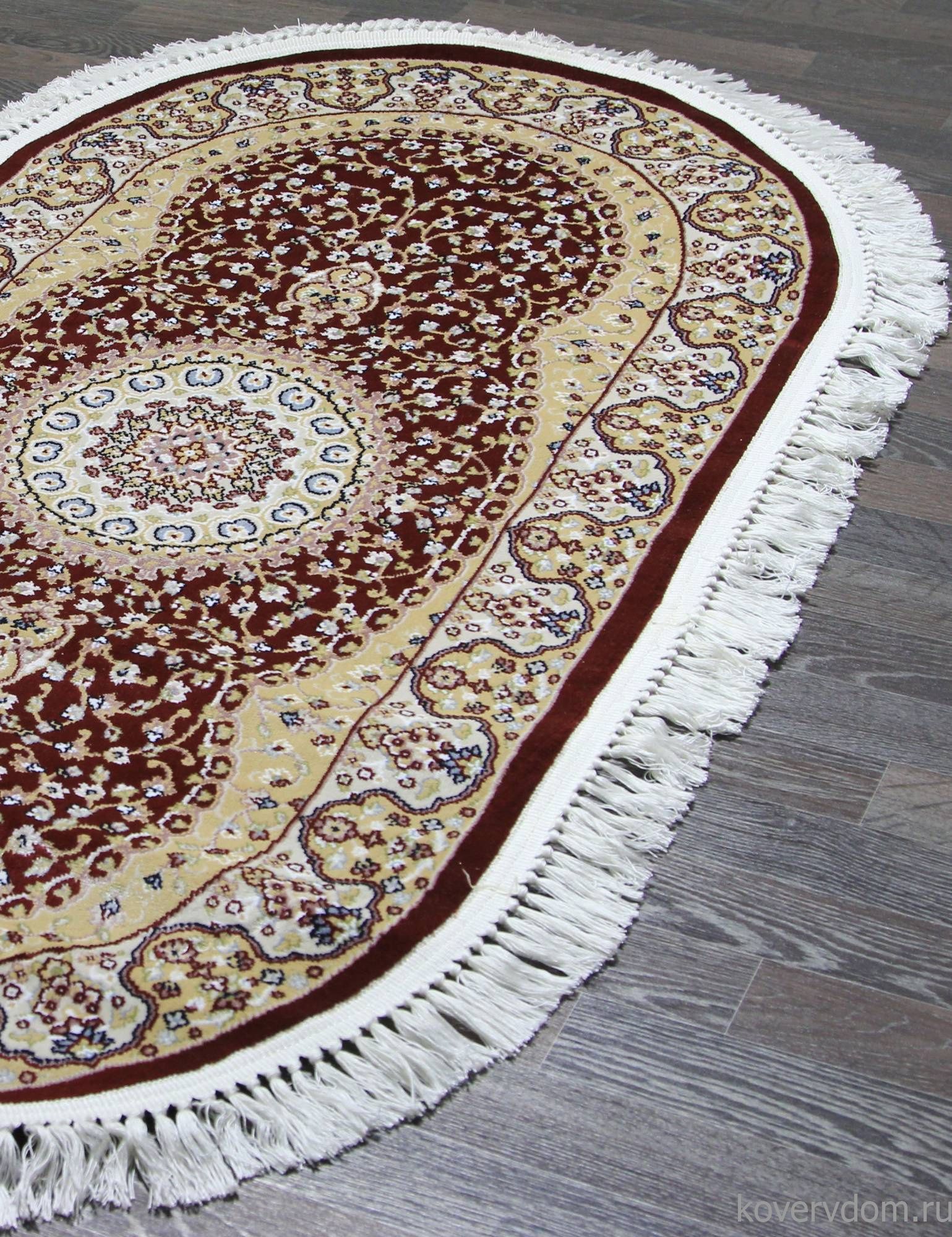 Ковер MASHAD PRESTIGE 02358A RED/RED Овал Ковер MASHAD PRESTIGE 02358A RED/RED Овал
