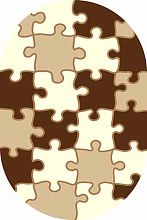 Ковер SUNRISE V820 BEIGE Овал