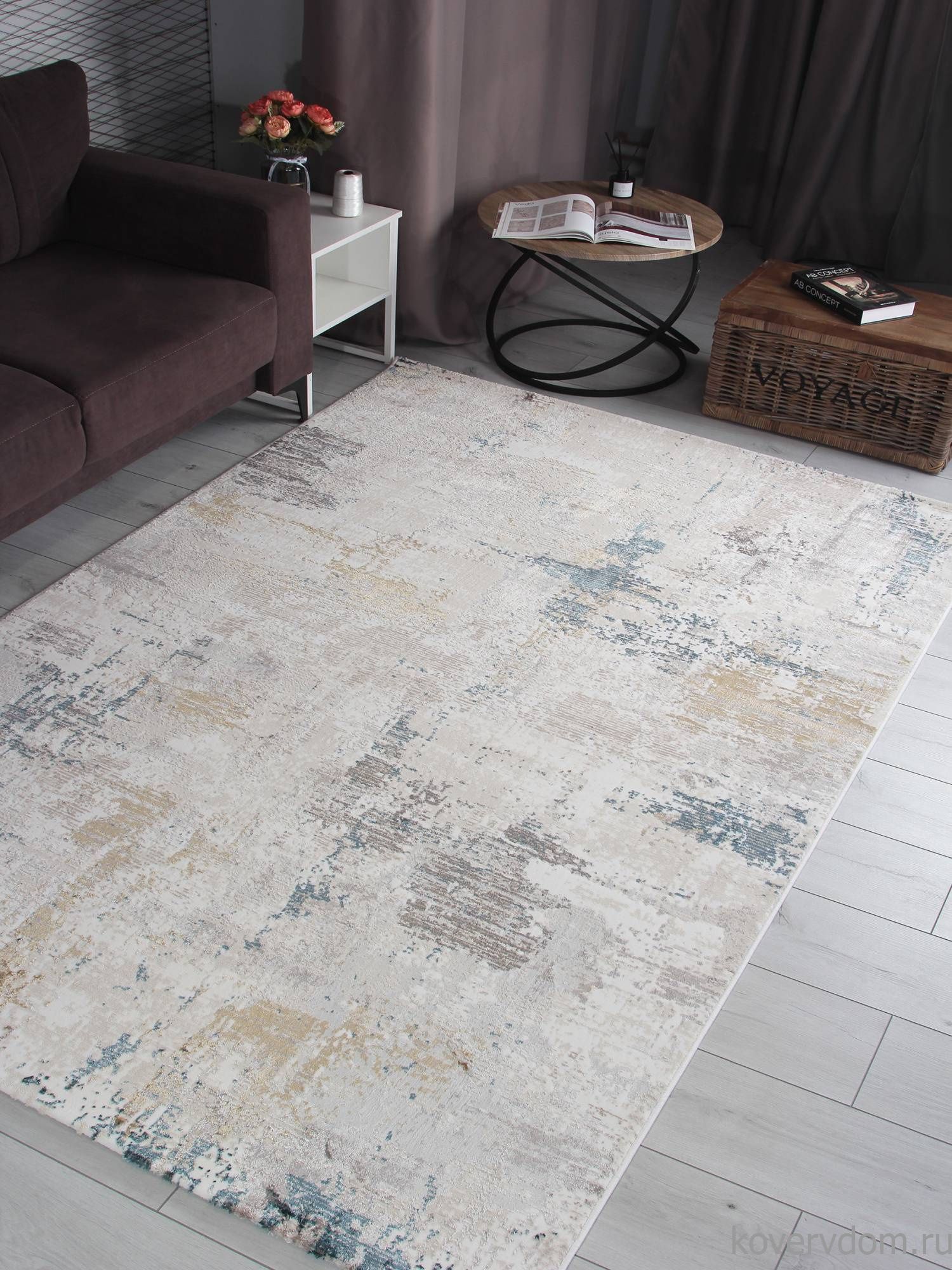 Ковер LILY 9320B S.WHITE / P.CREAM