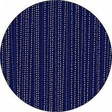 Круглый ковер в гостиную Абстракция 40174-38 КРУГ темно-синий