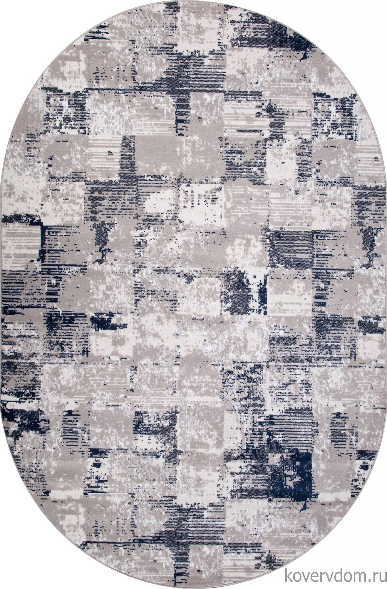 Ковер RICHI 8673 GRAY-BLUE Овал