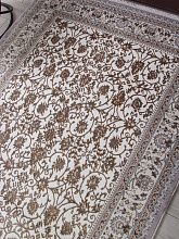 Ковер в гостиную коричневый HALIF F608 GRAY-GREEN