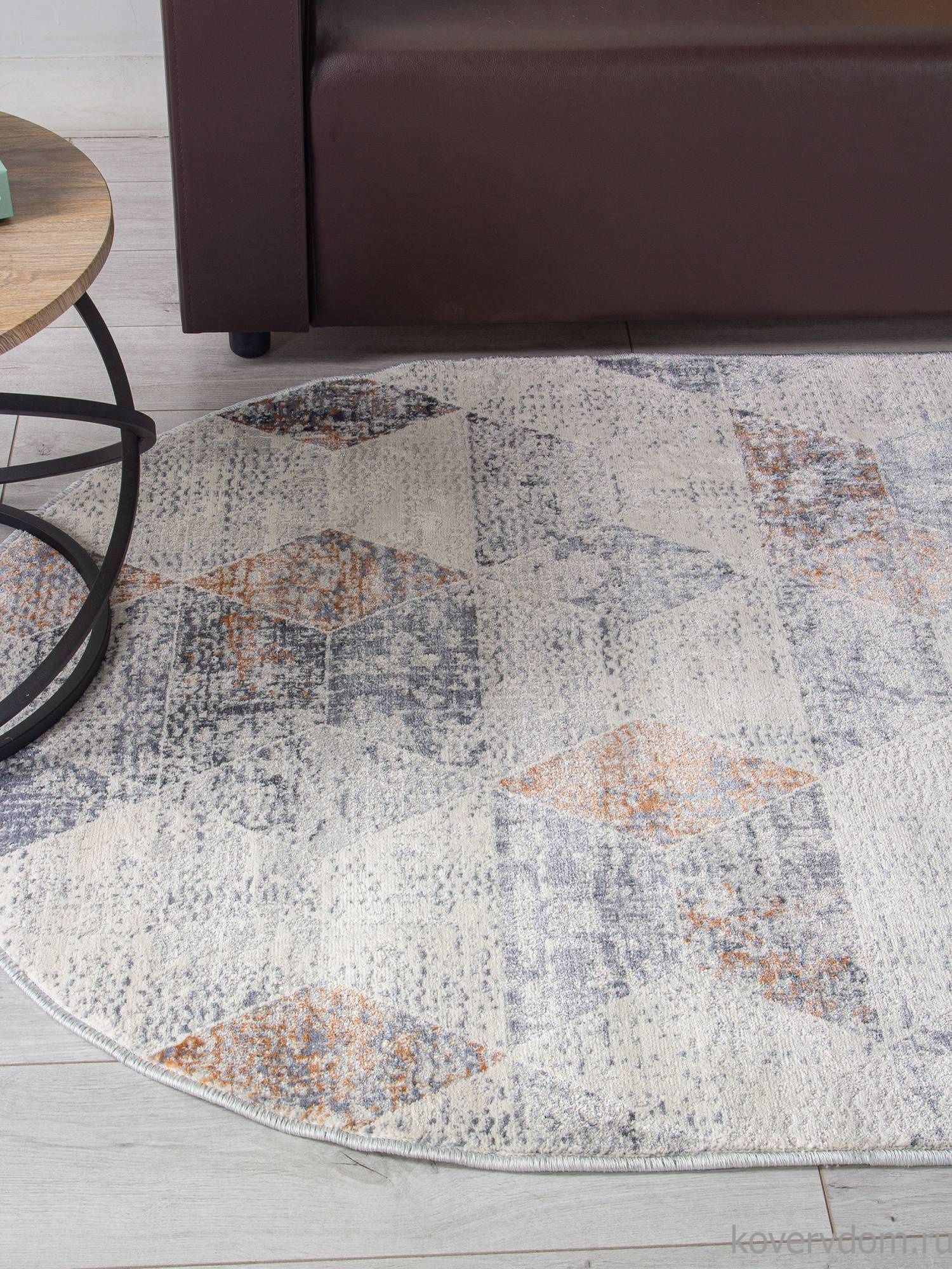 Ковер ZUMMA F257 ORANGE Овал