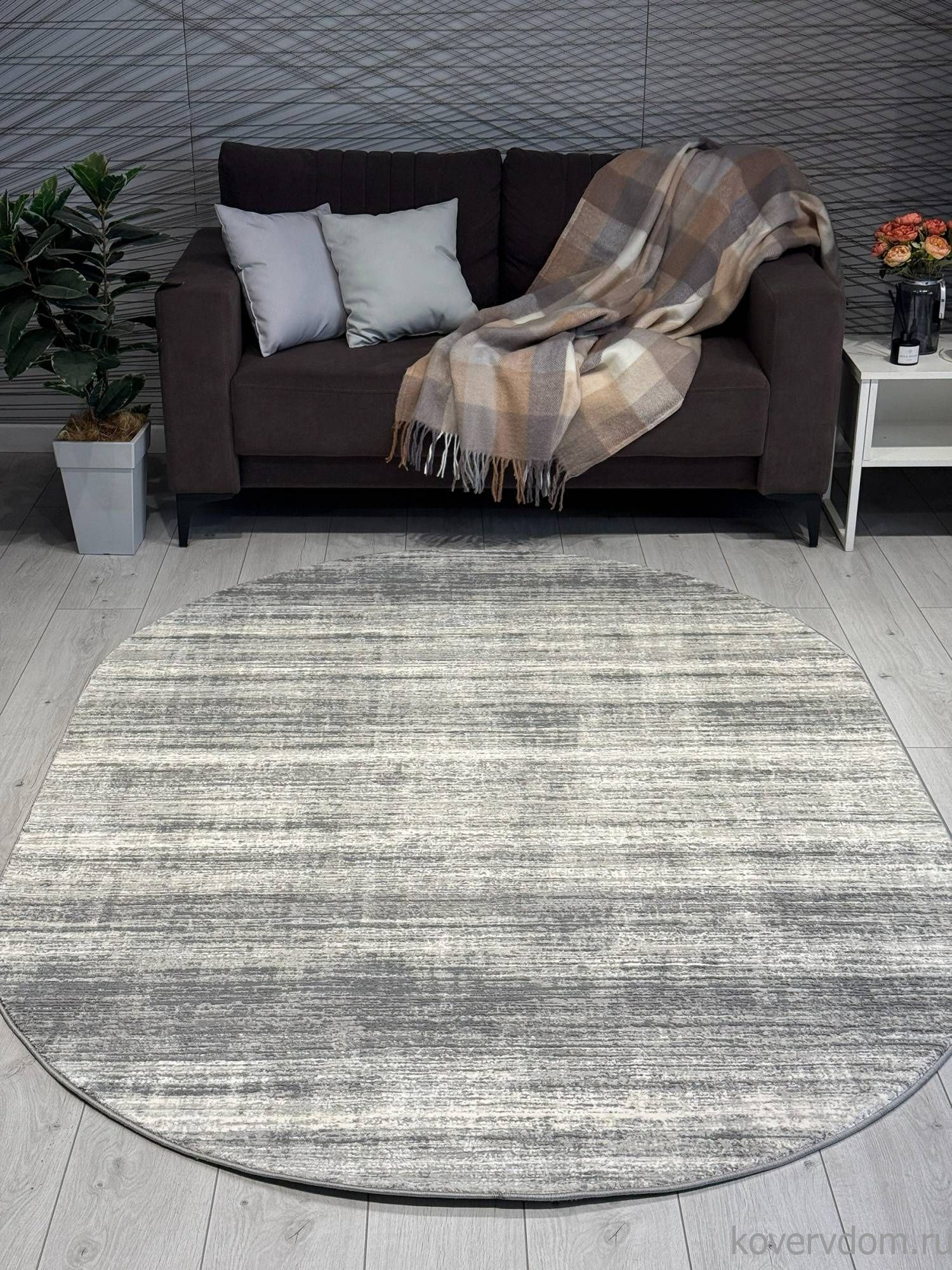 Ковер ARMINA 04077G GREY / GREY Овал