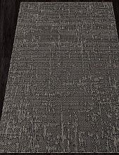 Пушистый ковер-циновка KAIR S136 BLACK-GRAY