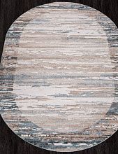 Круглый ковер NATUREL D983 BEIGE-BLUE Овал